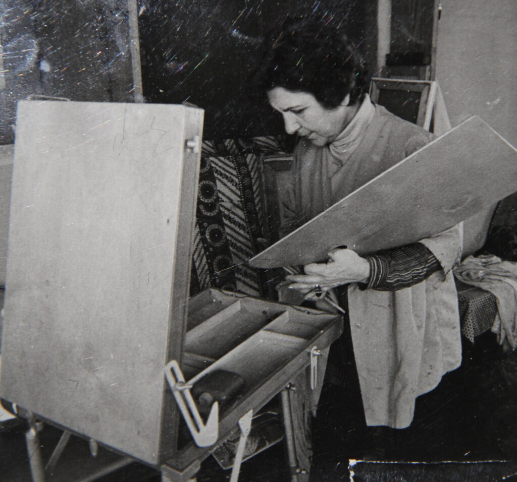 Kristin Saleri at her studio